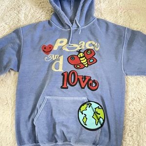 Pacsun Peace and Love Hoodie Unisex Size S